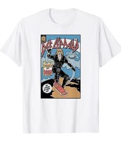 Def Leppard Cartoon Skater T-shirt AI