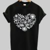 Flower heart tshirt AI