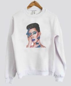 James Charles Butterfly Inspired Sweatshirt AI
