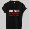 Mean Tweets And Cheap Gas Trump 2024 tshirt AI