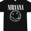 Nirvana Smiley Black T-shirt AI