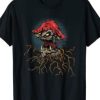 Goth Evil Punk Monster Mushroom T-Shirt AI