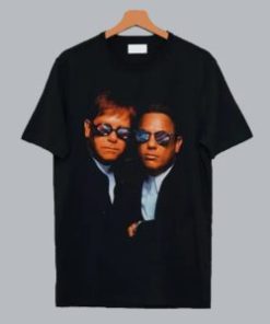 Rare Vintage Elton John Billy Joel T Shirt AI
