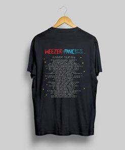 Weezer & Panic At The Disco Summer Tour 2016 T-Shirt Back AI