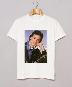 Thug Life Full House Round Collar T Shirt AI