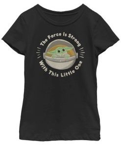 Big Girls The Force Is Strong With The Child T-Shirt AI