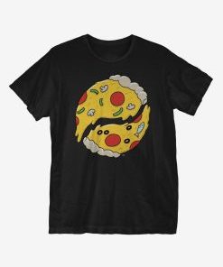 Pizza Yin Yang T-Shirt AI