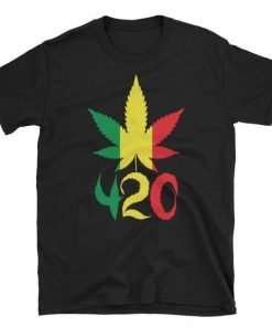 420 Rasta Leaf Tshirt AI