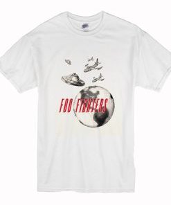 Foo Fighters UFO Planes T Shirt AI