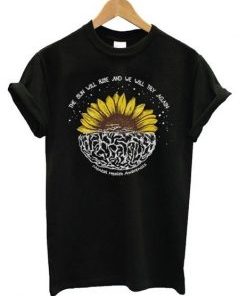Mental Health Awareness Sunflower T Shirt AI