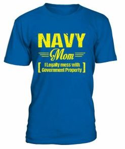 Navy Mom T-shirt AI