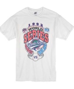90s World Series 1992 Toronto Blue Jays Atlanta Braves Baseball t shirt AI