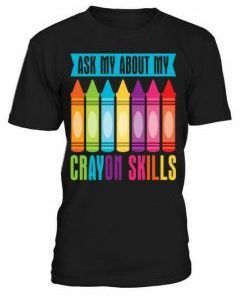 Crayons Skills T-shirt AI