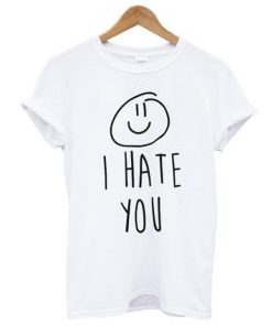 I Hate You Smiley T-Shirt AI