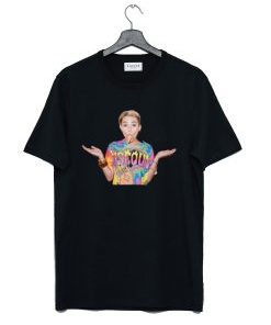 Miley Cyrus ice cream Black T-Shirt AI