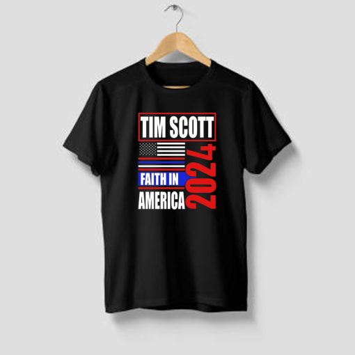 Tim Scott For President 2024 Faith In American T Shirt dv