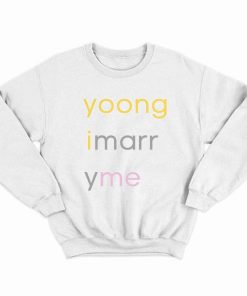 Yoongi Marry Me Bold Letter Sweatshirt