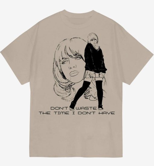 Billie Eilish Happier Than Ever Lyrics Boyfriend Fit Girls T-Shirt