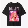 Doja Cat Hot Pink Portrait Boyfriend Fit Girls T-Shirt