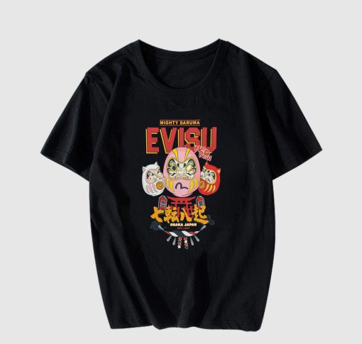 EVISU Daruma Buddies Print T-shirt