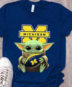 Michigan Wolverines Baby YODA T Shirt