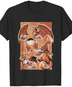 Charmander Charmeleon Charizard Vintage T-shirt AL