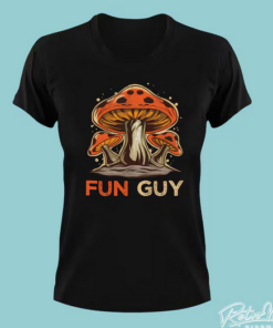 Fun Guy Funny Vintage Mushroom T-shirt AL