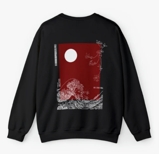 Moon Minimalistic Japanese Sweatshirt AL