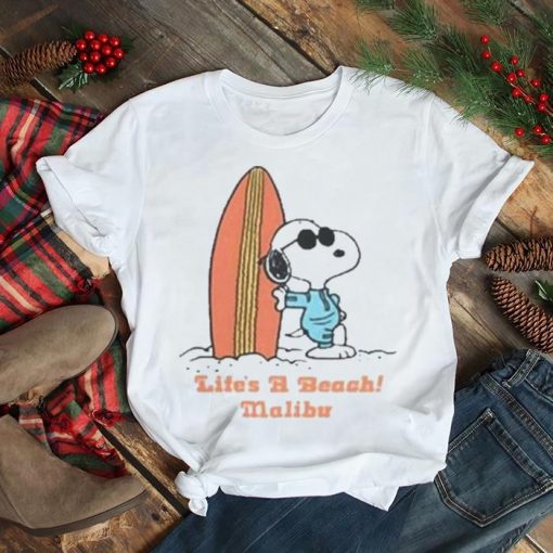 Snoopy Life's A beach malibu T shirt